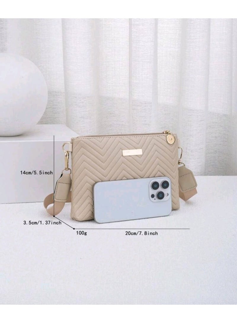 Shein Women's New Fashion Wavy Embossed Crossbody Bag, Versatile Sweet Shoulder Bag, Envelope Bag - Image 2